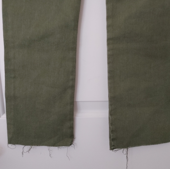🌞Zara Basic Denim Army Green Jeans ~ Size 02 - Picture 7 of 9